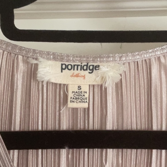 Anthropologie Porridge Metallic Pleated Jumpsuit - Picture 4 of 7